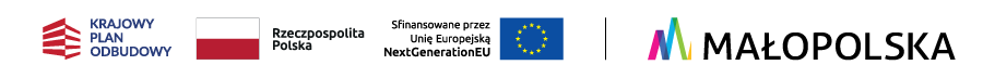 Logotypy - Krajowy Plan Odbudowy, Rzeczpospolita Polska, Unia Europejska, Małopolska